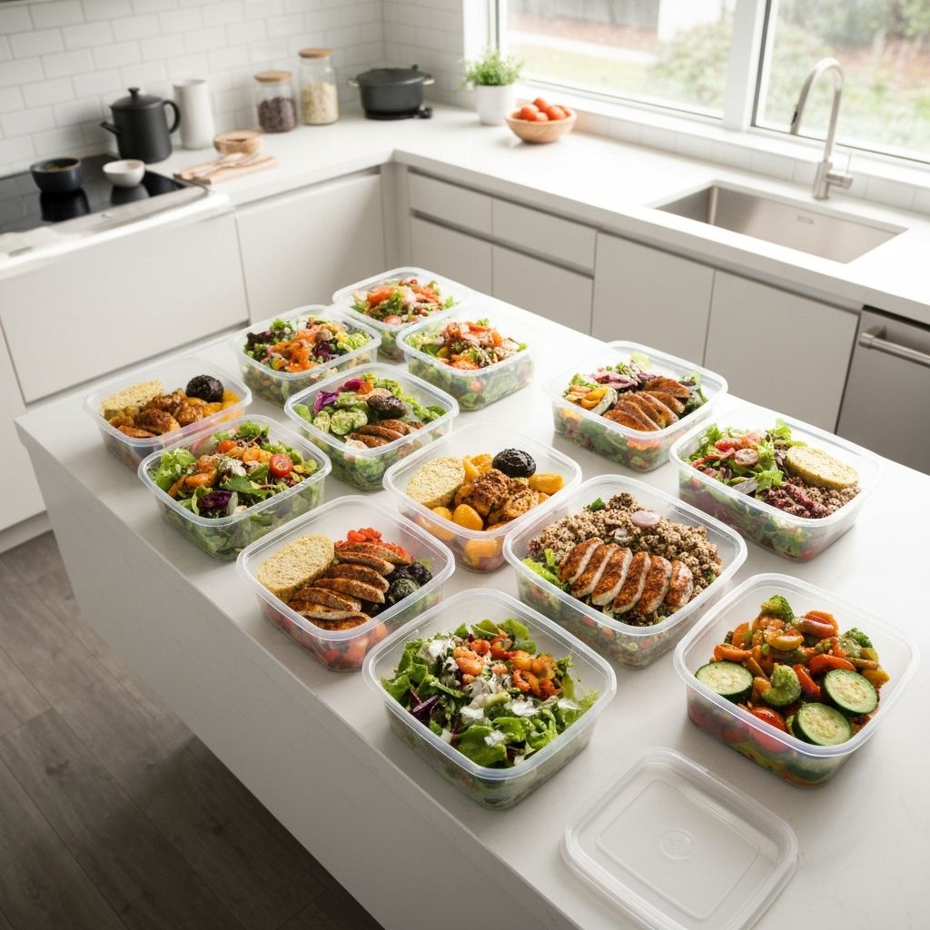 Meal containers organization